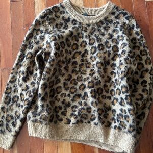 Cozy cheetah sweater AYLA Size Medium